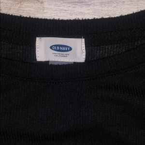 Long sleeve black t-shirt